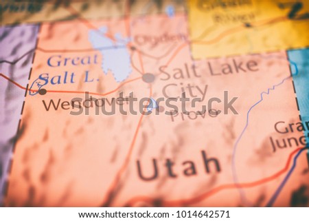 Utah map background 