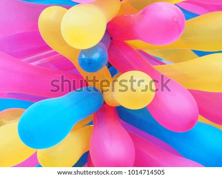 Colorful balloons on the children's day.