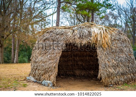 Straw Native American Hut 