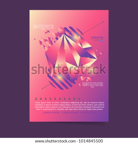 Creative abstract design decorated background