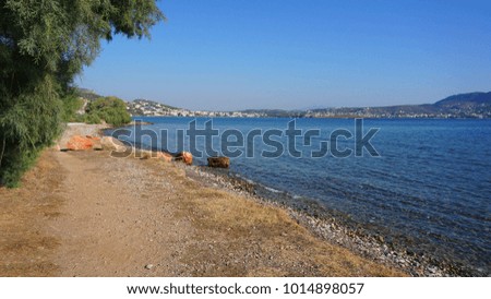Photo of clear water beach located in Greek island