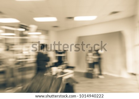 Blurred onsite photo booth at local event in Irving, Texas, USA