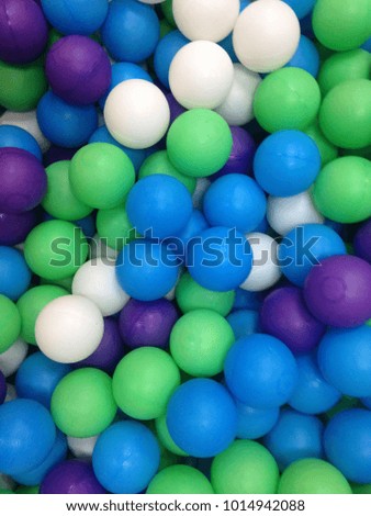 Multi-colored plastic balls background