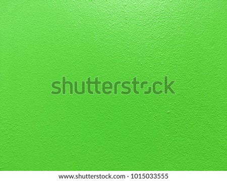 Green color concrete wall background for texture design