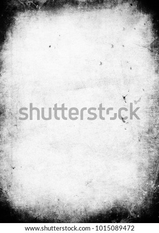 Black and white grunge background with black frame and space for your text or picture