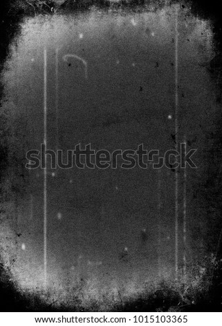 Grunge film negative background, scratched texture