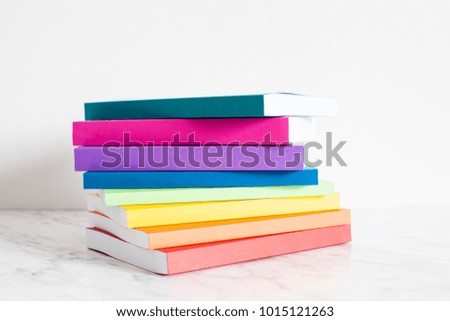 Colorful collection of the books