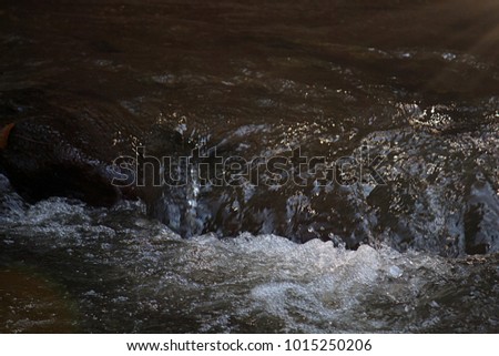 motion image of waterfall in chiang mai Thailand