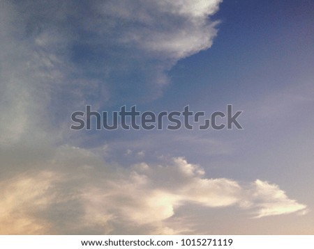 blue sky with cloud , cloudy
