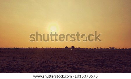 sunset and sky