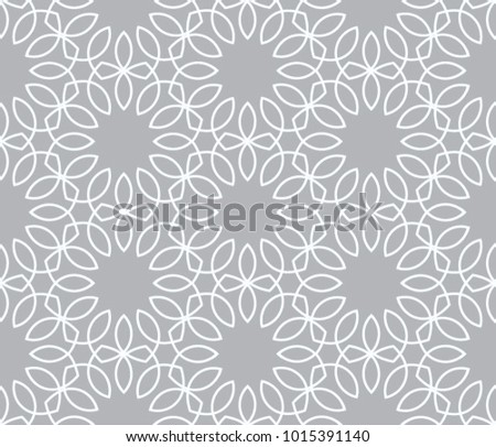 Abstract grey ornamental pattern