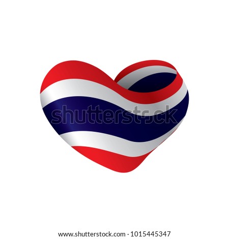 Thailand flag, vector illustration