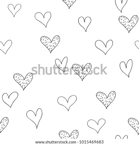 Abstract seamless heart pattern