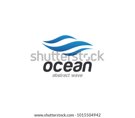 Water Wave Abstract Logo Template