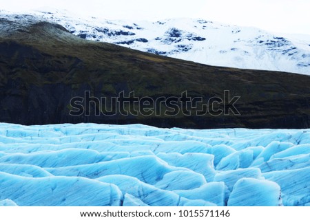 Iceland, Jokulsarlon lagoon, wonderful cold landscape picture of Icelandic glacier lagoon bay, 