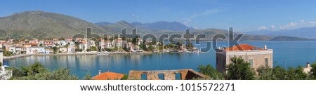 Fantastic view to small port of Hirolakas from my house balcony, Galaxidi village, Fokida, Greece