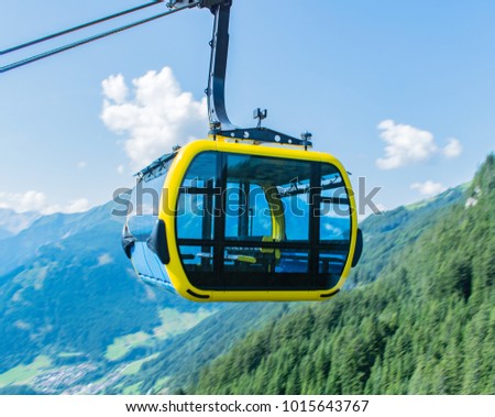 Mountains in Austria Mayrhofen in Zillertal Royalty-Free Stock Photo #1015643767