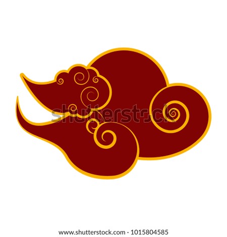 Asian clouds icon