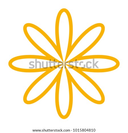 Decorative asian flower