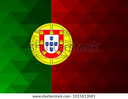 Portugal Flag vector illustration. Portugal Flag. National Flag of Portugal.
