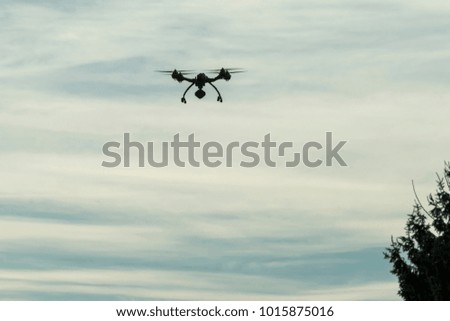 drone flying in the sky