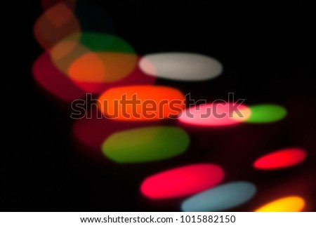 bokeh blur lights background color shine shining reflection effect abstract blurred letters