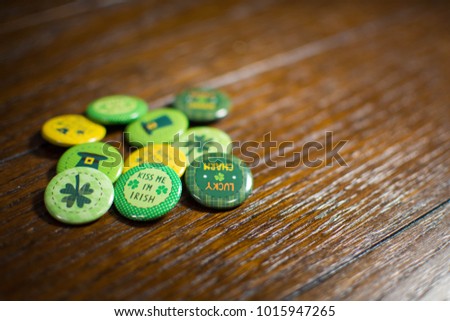 St. Patrick Day buttons