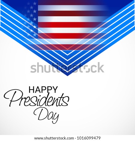 Vector illustration of a Background for Happy Presidents Day.