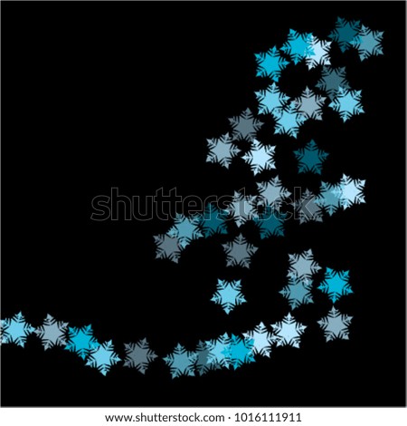 Snowflake texture consists of isolated elements, with black back. Stylish, consist of beautiful elements in snowflake texture. Can be used as print, wallpaper, cards, poster, logo, background