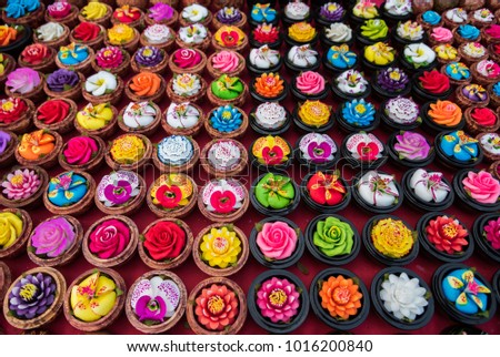 Handmade Colorful aroma flower soaps,beautiful fancy soap flowers.
