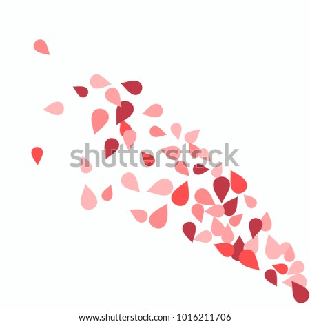 Vector Confetti Background Pattern. Element of design. Colored petals on a white background
