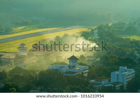 Mae Hong Son City in the morning Thailand