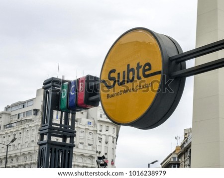 Subte entrance, Buenos Aires