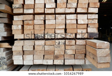 Stacks of lumber,Wooden background
