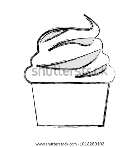 cupcake vector illustration