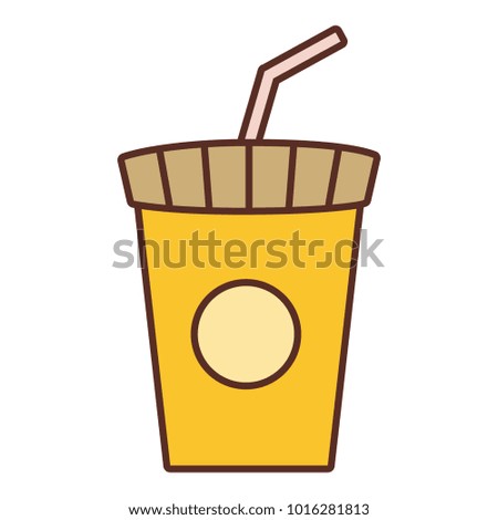 soda cup vector illustration