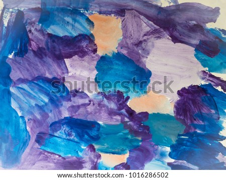 Arbitrary brush strokes on paper.Abstract watercolor background.Defocused abstract texture background.