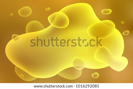 Dark Yellow vector background with abstract circles. Modern gradient abstract illustration with bandy lines. Brand-new design for your ads, poster, banner.