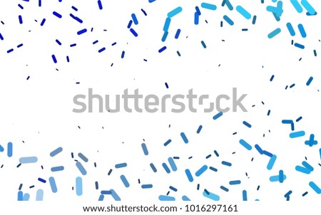 Light BLUE vector pattern with rounded lines. Blurred decorative design in simple style with lines. The pattern can be used for medical ad, booklets, leaflets