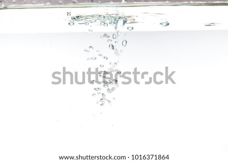 bubble in white background