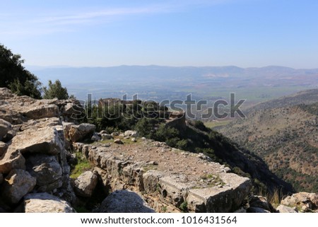 Fortress Nimrod - a castle on the Great Rock in the north of Israel