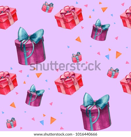 cute tiled pattern for gifts with gifts