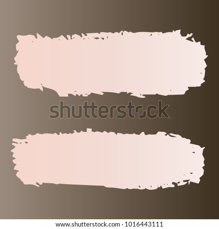 Set of Hand Painted Stripe Gray, White Brush Strokes. Vector Grunge Brushes. Vector Frame For Text Modern Art Graphics For Hipsters. Dirty Artistic Creative Design Elements. Perfect For Logo, Banner.