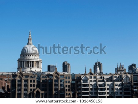 Spring skyline in London