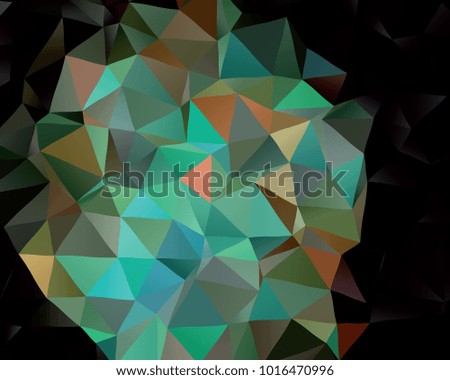Polygonal mosaic background. Template design, list, front page, brochure layout, banner, idea, cover, print, flyer, book, blank, card, ad, sign, sheet. Raster clip art.