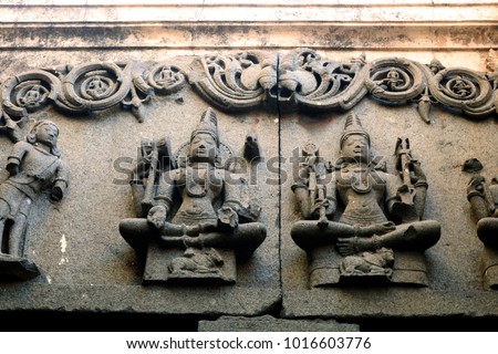 carvings famous shiva temple built in the century bhuleshwar Maharashtra