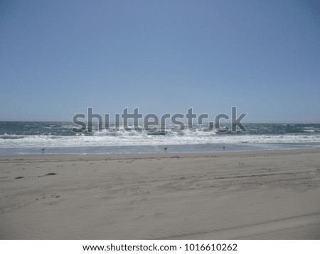 View of Sunset State Beach, California in the summer of 2010. 