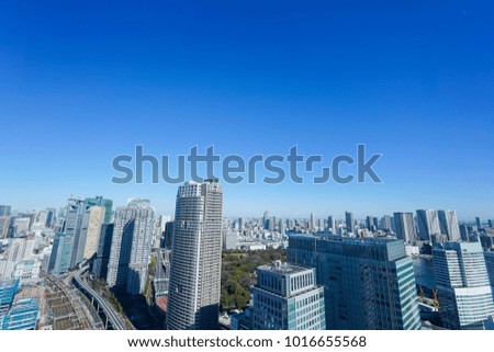 Panoramic view of Tokyo, Japan