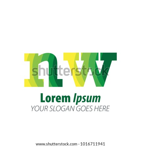Initial Letter Green Logo