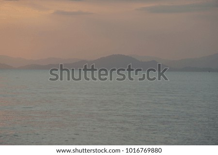 Island layer and evening in Koh Yao Yai